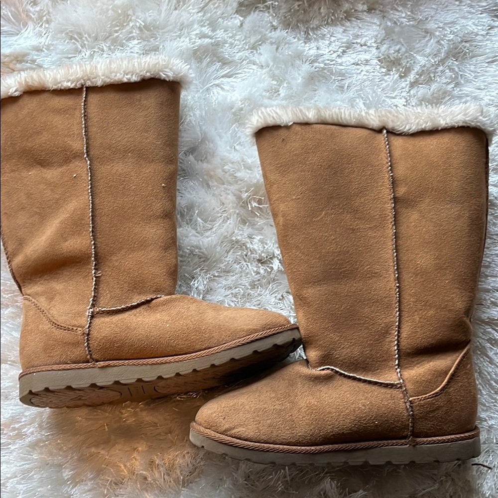 Cozy Tan Faux Fur Lined Boots